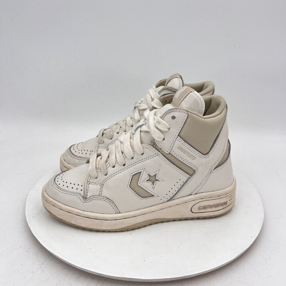 Converse x Undefeated Weapon Hi Women 5.5 Men 4 A02124C Vintage White Sneakers